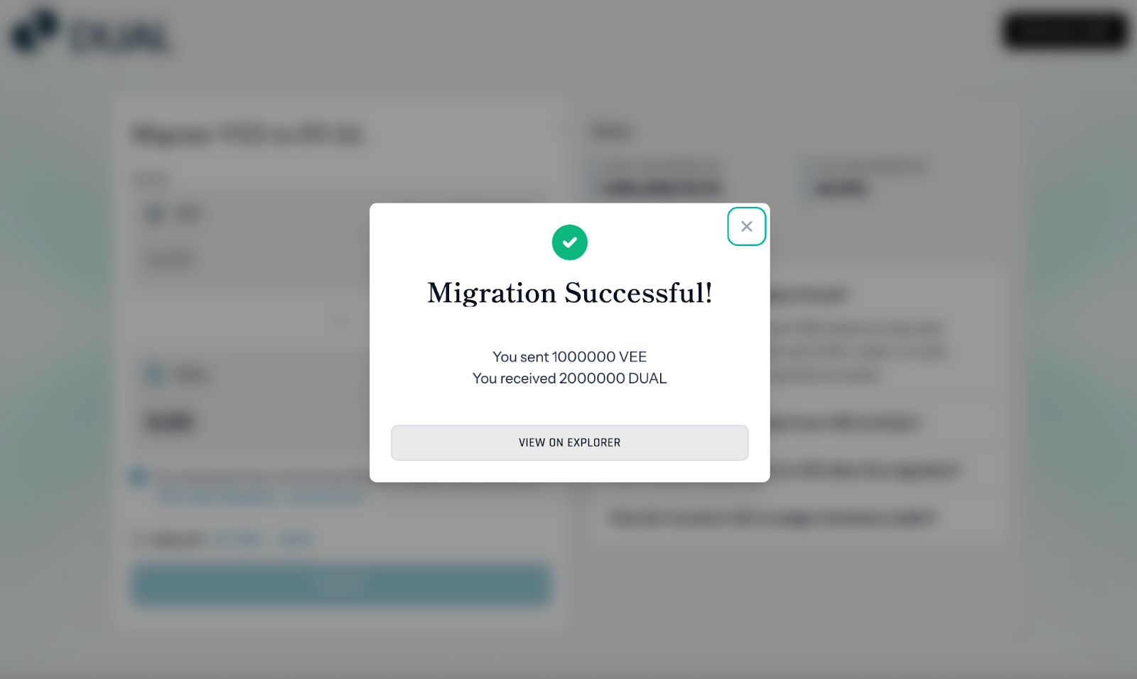 Migration Successful